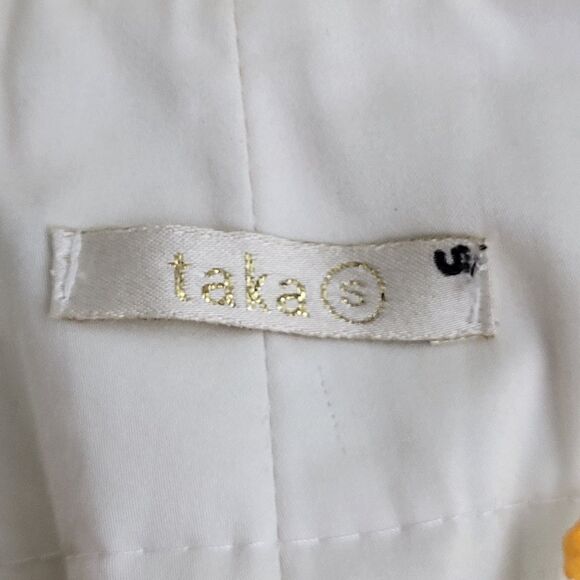 Taka Pants Womens S Paisley Pull On Artsy Boho Zipper Straight Leg Pockets Y2K - Picture 11 of 13